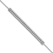 14K White Gold Lab Grown Diamond VS/SI GH, w/1 inch ext. Bracelet