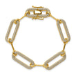 14k 3 1/4 carat Lab Grown Diamond VS/SI+ G+ Fashion Link Bracelet - Birthstone Company