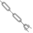 14k White Gold 3 1/4 carat Lab Grown Diamond VS/SI+ G+ Fashion Link Bracelet - Birthstone Company