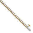 14k 5 carat Lab Grown Diamond VS/SI+ G+ Complete Tennis Bracelet