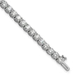 14k White Gold 9 carat Lab Grown Diamond VS+ F+ Complete Tennis Bracelet