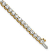14k 9 carat Lab Grown Diamond VS/SI+ G+ Complete Tennis Bracelet