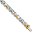 14k 22 1/2 carat Lab Grown Diamond VS/SI+ G+ Complete Tennis Bracelet