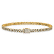 10 Karat 2 carat Lab Grown Diamond VS+ F+ Complete 4mm Pav‚ Cuban Link 8 Bracelet - Birthstone Company