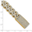 10 Karat 11 3/8 carat Lab Grown Diamond VS+ F+ Complete 4mm Pav‚ Cuban Link 8 Bracelet - Birthstone Company