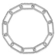 True Origin 14k White Gold 3 1/2 carat Lab Grown Diamond VS+ F+ 7 inch Link Bracelet with a 1 inch extension - Birthstone Company