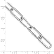 True Origin 14k White Gold 3 1/2 carat Lab Grown Diamond VS+ F+ 7 inch Link Bracelet with a 1 inch extension - Birthstone Company