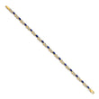 10k Diamond and Sapphire Infinity Bracelet