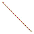 10k Diamond and Ruby Bracelet
