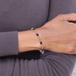 10k Diamond and Sapphire Bracelet