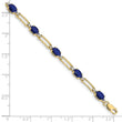 10k Diamond and Sapphire Bracelet