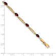 10k Diamond and Garnet Bracelet