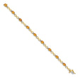 10k Citrine Diamond Infinity Bracelet