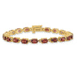 14k 6x4mm Oval Garnet Bracelet - Birthstone Company