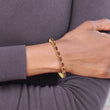 14k 6x4mm Oval Garnet Bracelet - Birthstone Company