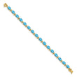 14k Blue Topaz Bracelet - Birthstone Company
