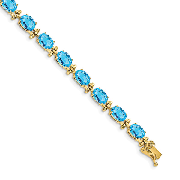 14k Blue Topaz Bracelet - Birthstone Company