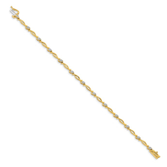 10k Diamond Bracelet