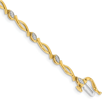 10k Diamond Bracelet