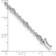 10k White Gold Diamond Bracelet