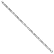14K White Gold Lab Grown Diamond Flower Infinity Bracelet