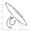 14K White Gold Lab Grown Diamond VS/SI GH, Adjustable Bracelet