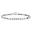 14K White Lab Grown Diamond Tennis Bracelet