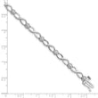 14K White Gold Lab Grown Diamond Infinity Bracelet