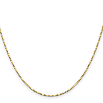 14K 16 inch 1.05mm Box with Lobster Clasp Chain