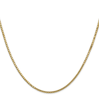 14K 16 inch 1.5mm Box with Lobster Clasp Chain
