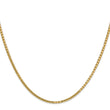 14K 16 inch 1.9mm Box with Lobster Clasp Chain
