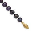 14k 6-7mm Black Near Round Freshwater Cultured Pearl Bracelet - Birthstone Company