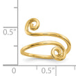 14k Swirl Toe Ring