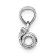 14K White Gold 3-D DIPLOMA  Rolled Up Charm