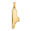 14k Polished Track Shoe Charm