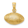 14K Polished 3-D Football Charm