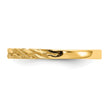 14k Diamond-cut Rope Ring