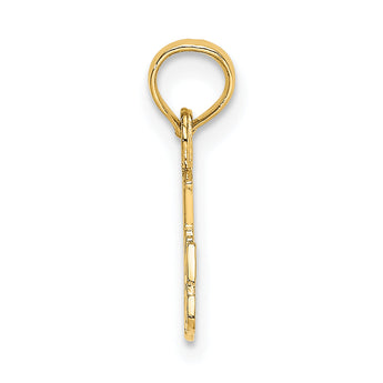 14k BEST GRANDMA with Flower Charm