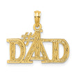 14k #1 DAD Charm