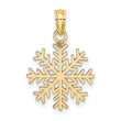 14k Snowflake Pendant