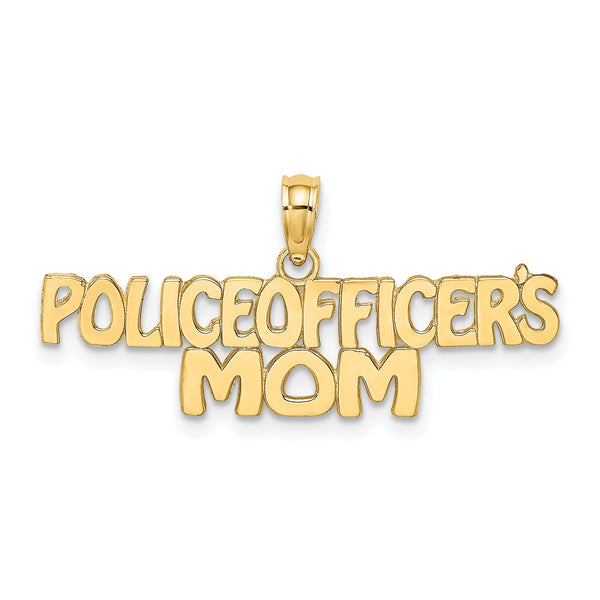 14k POLICE OFFICER'S MOM Charm