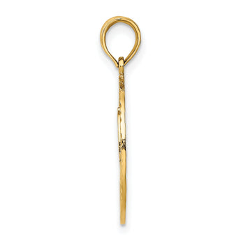 14k Fireman Helmet in Disk Charm