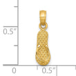14k 3D MYRTLE BEACH Single Flip-Flop Charm