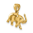 14k 3-D Elephant Pendant