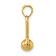 14k 3-D Baby Rattle with Moveable Ball Charm