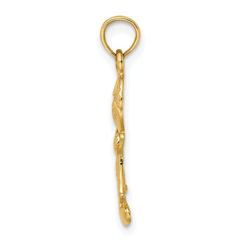 14k Playful Boy w/Cut Out Buttons Charm