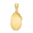 14K Polished 3D Baby Shoe Pendant
