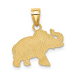 14K Elephant Pendant