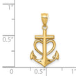 14K Anchor with Heart Pendant
