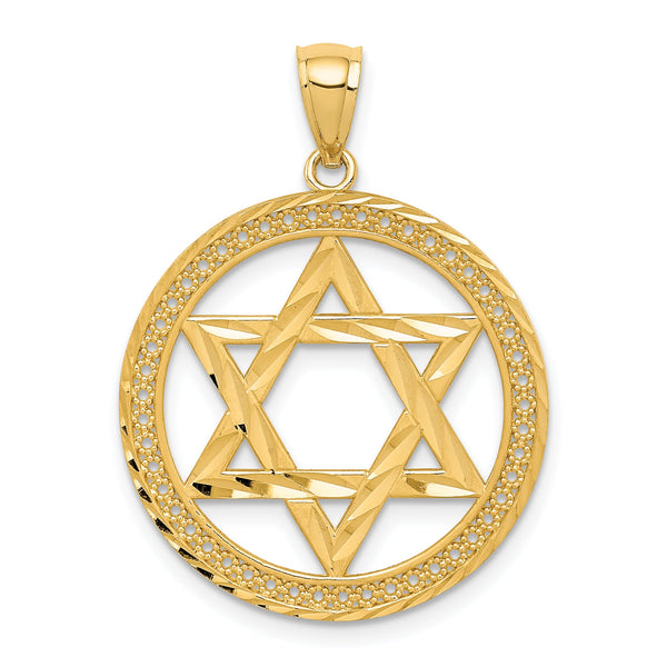 14K Star of David Pendant